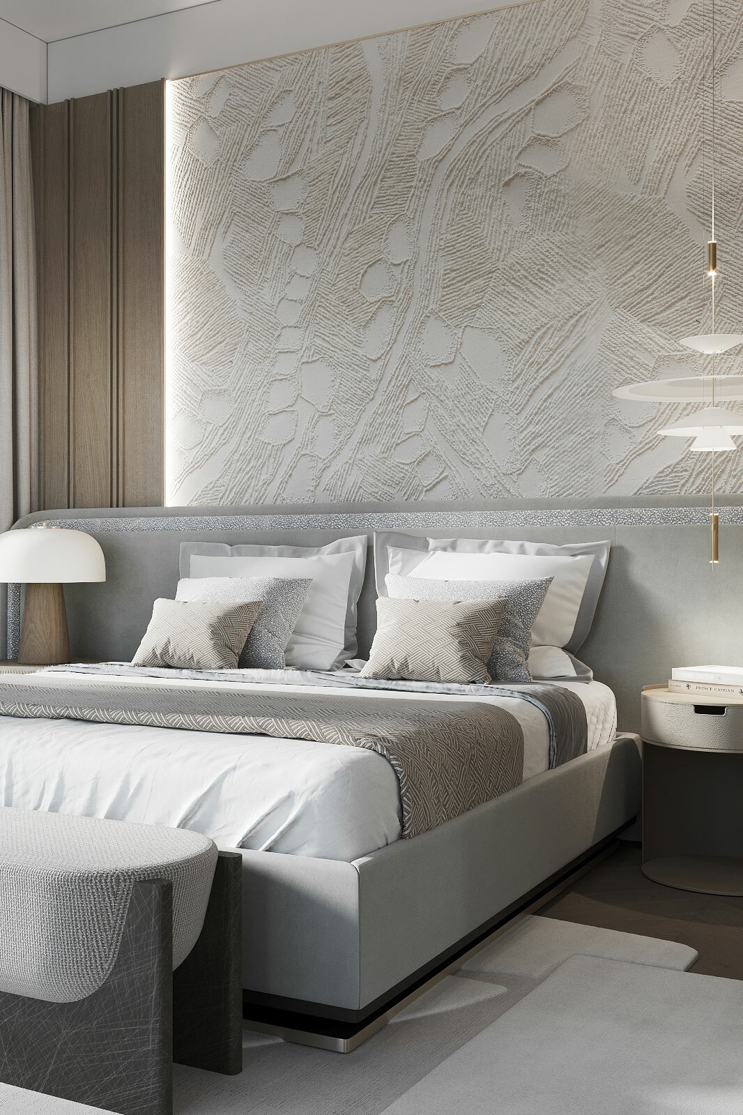 Contemporary bedroom interior by Nino Zvarkovskaya