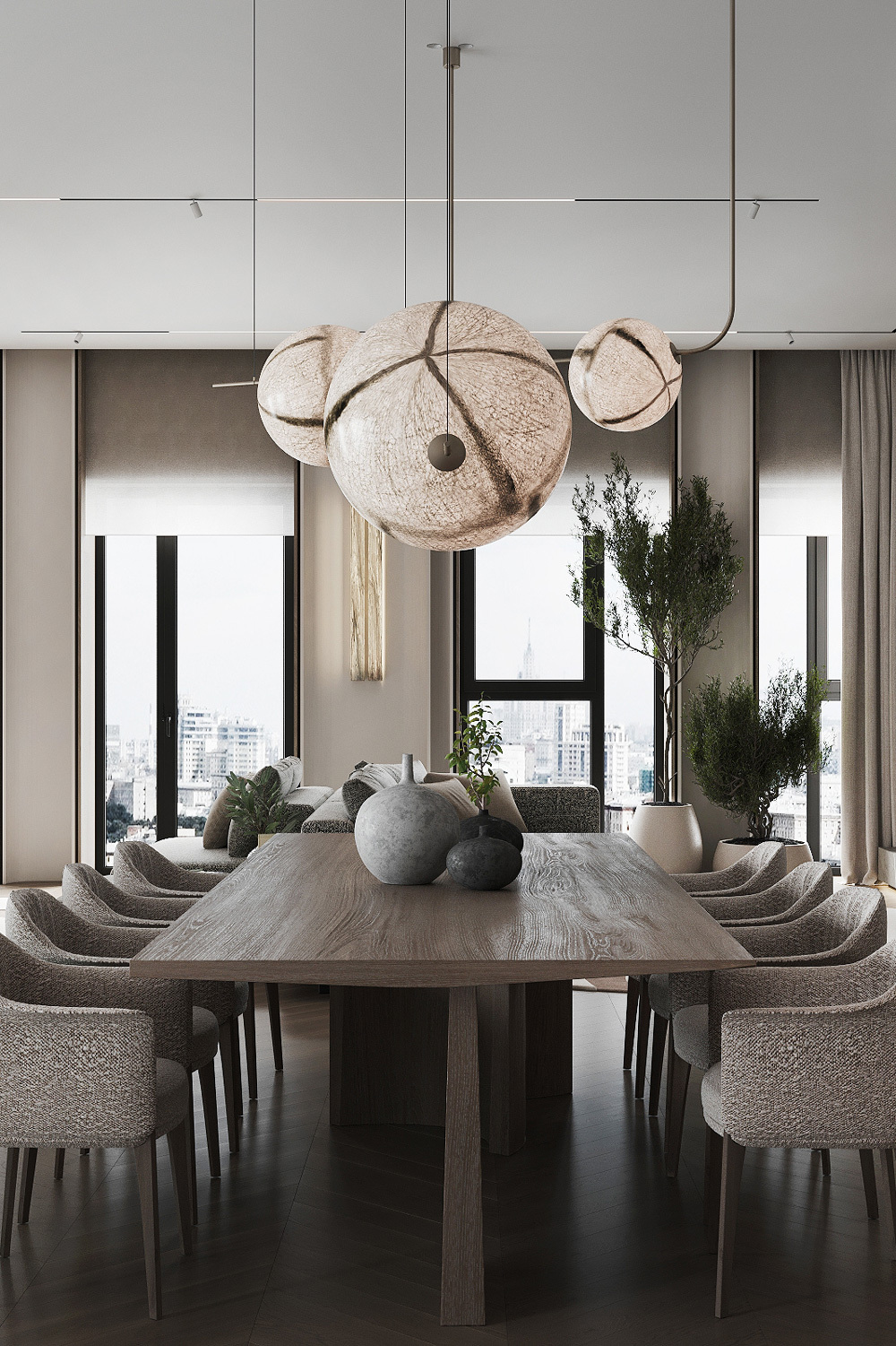 Contemporary dining room interior