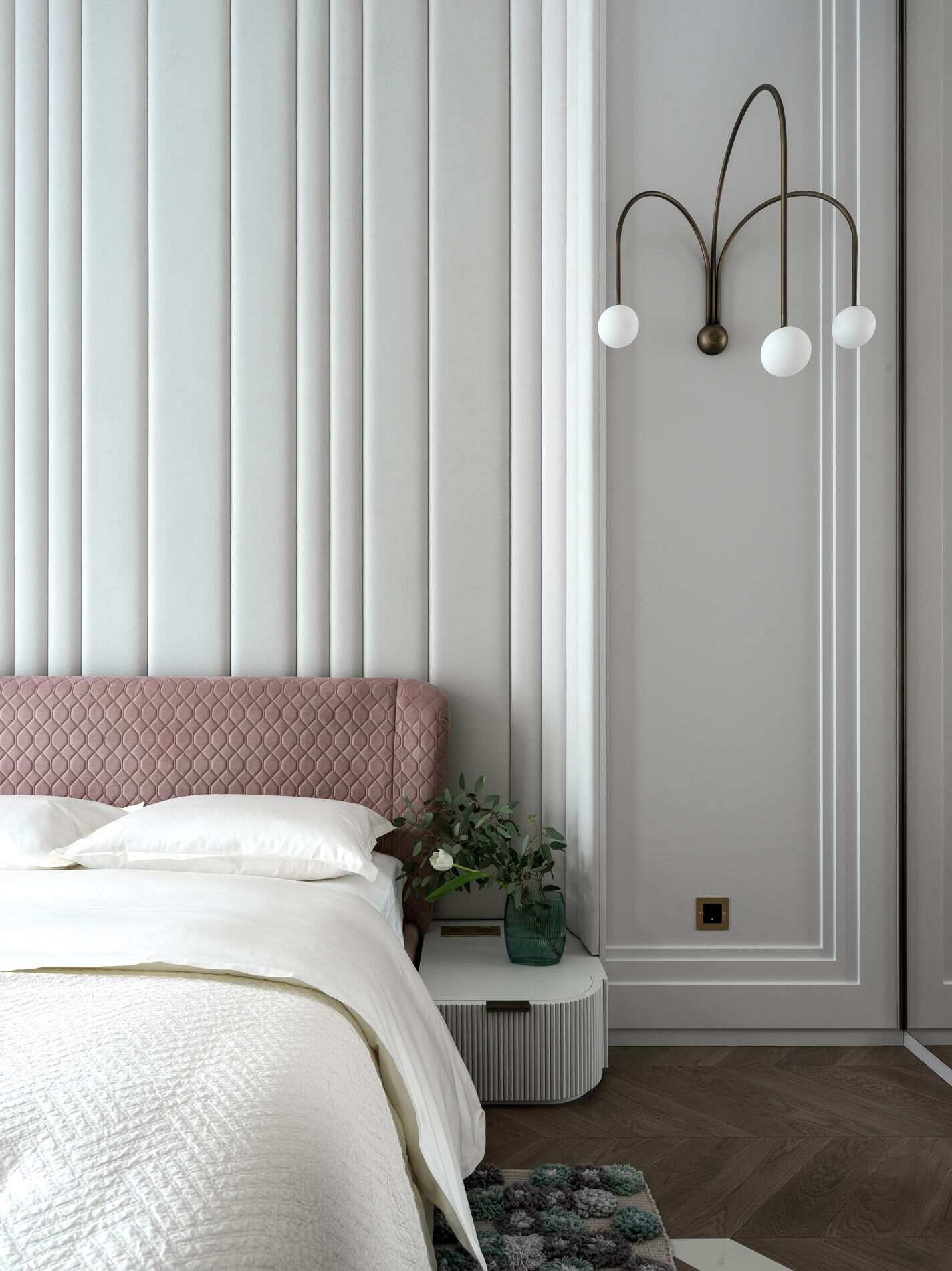 Ordynka 25 bedroom interior design by Nino Zvarkovskaya