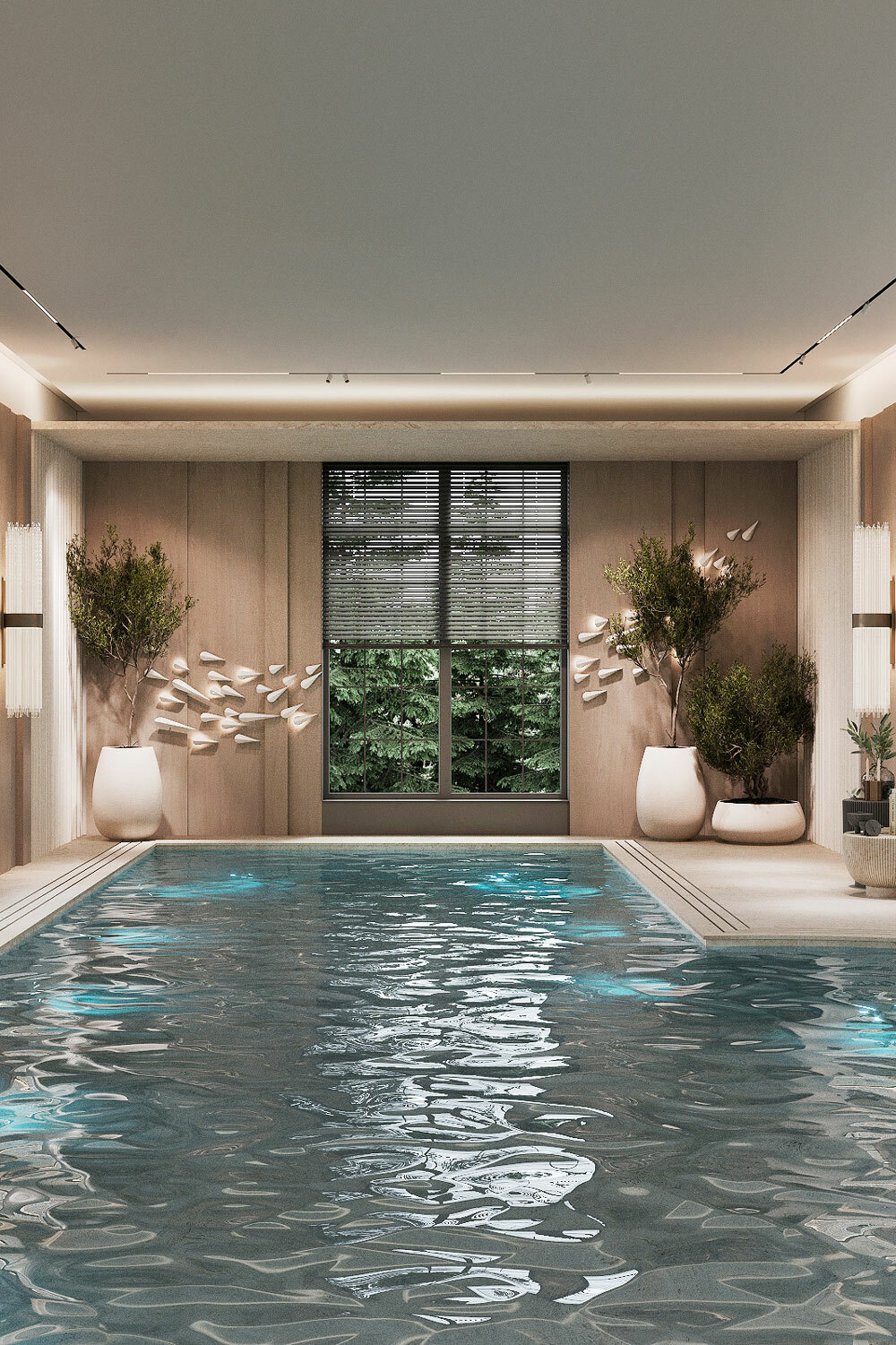 Swimming pool interior design by Nino Zvarkovskaya